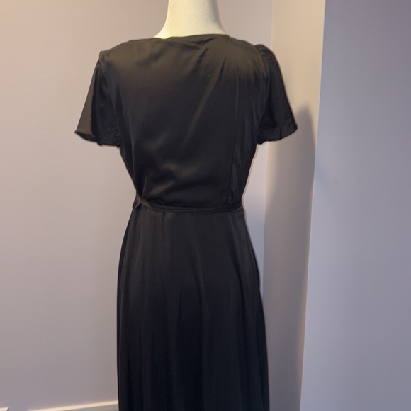 Baltic Born Krystal Satin Wrap Gown - Picture 6 of 8